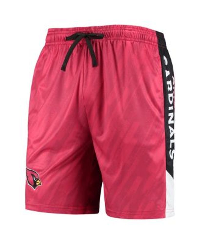 Men's Fanatics Branded Cardinal Arizona Cardinals Prep Colorblock Shorts Size: Small