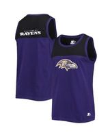 Men's Starter Purple/Black Baltimore Ravens Team Touchdown Fashion Tank Top