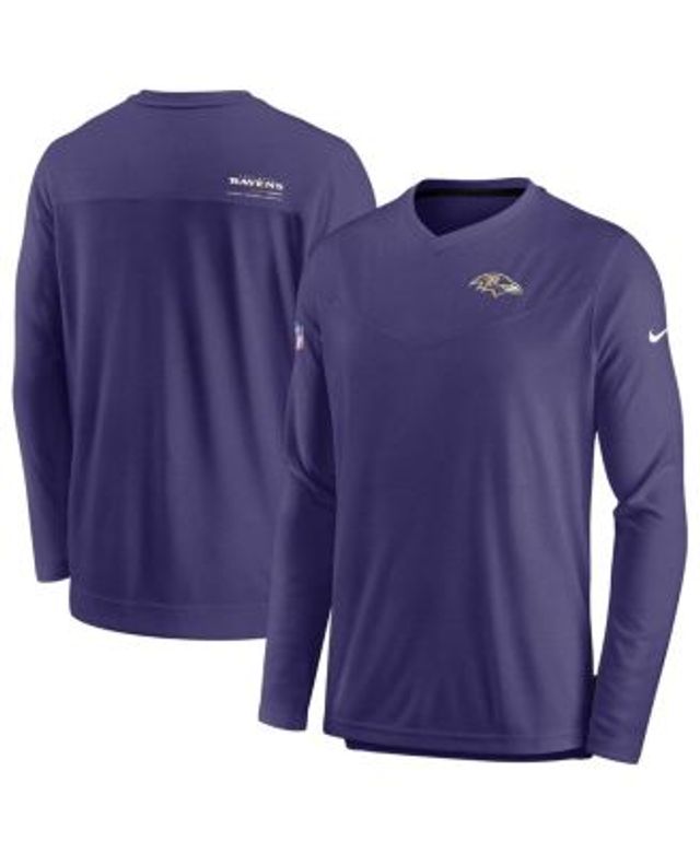 Men's Nike Cardinal Arizona Cardinals Sideline Coach Chevron Lock Up Long Sleeve V-Neck Performance T-Shirt