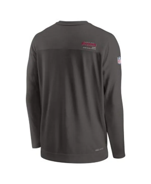 Nike Men's Red Tampa Bay Buccaneers Sideline Coaches Performance Long Sleeve V-Neck T-Shirt - Red