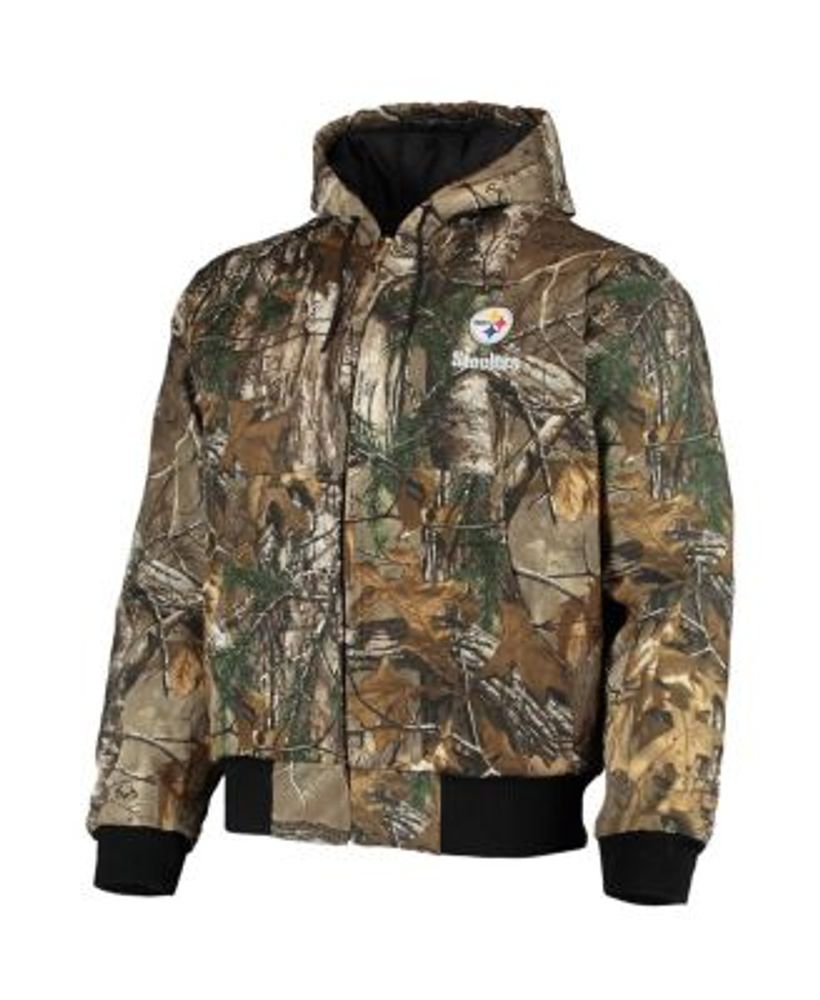 Men's Dunbrooke Realtree Camo Chicago Bears Circle Sportsman Waterproof Packable Full-Zip Jacket Size: Small