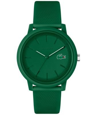 Men's L.12.12 Green Silicone Strap Watch 42mm