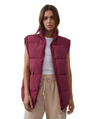 Women's Recycled Mother Puffer Vest Jacket