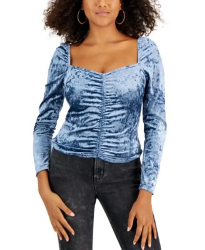 Kingston v-neck pullover, Jeans blue