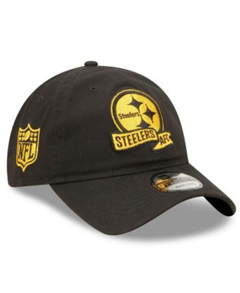 New Era Pittsburgh Steelers Black 2T Sided 39THIRTY Flex Hat Size: Extra Large