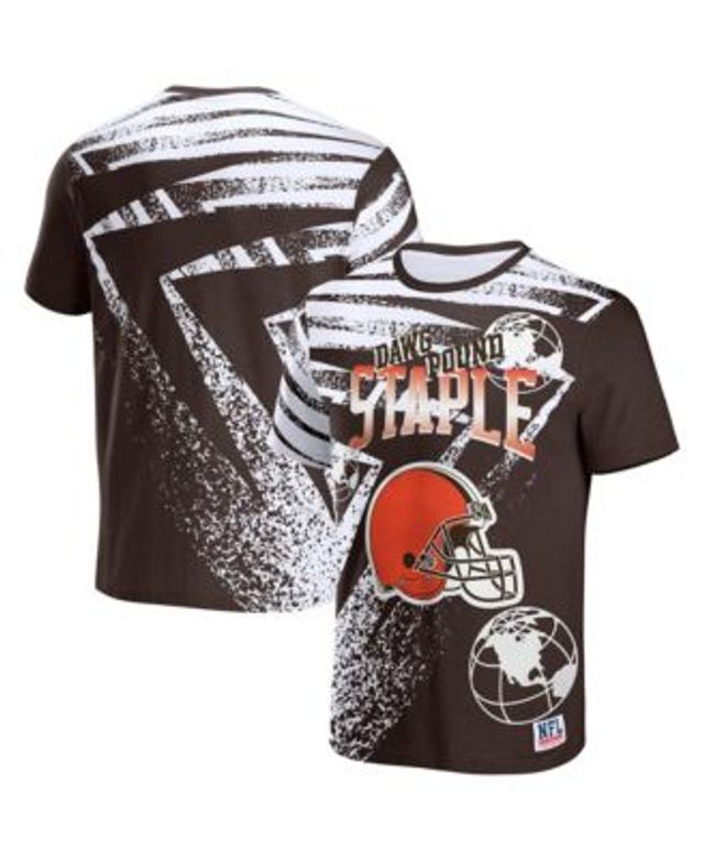 Men's NFL x Darius Rucker Collection by Fanatics Black Cleveland Browns  Slub Jersey Henley Long Sleeve T-Shirt