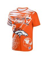 Men's NFL x Staple Orange Denver Broncos All Over Print T-Shirt Size: Small