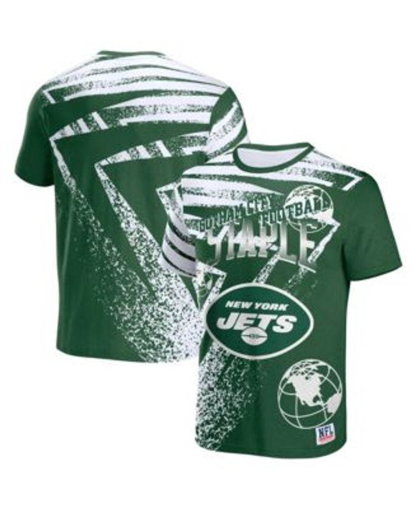 NFL Properties Men's NFL X Staple Green New York Jets Team Slogan All Over  Print Short Sleeve T-shirt