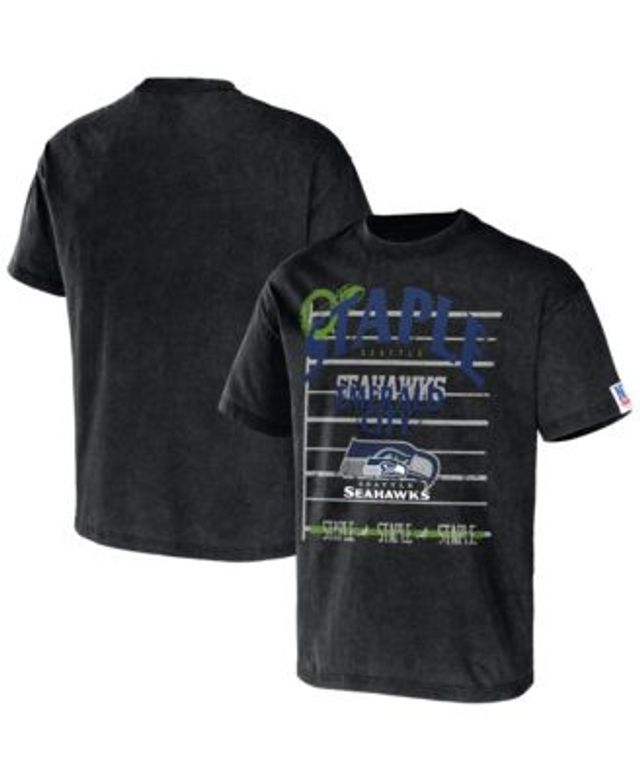 NFL Properties Men's NFL X Staple Black Seattle Seahawks World Renowned  Long Sleeve T-shirt