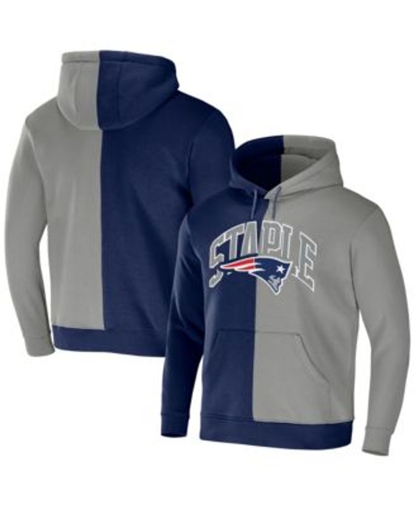 NFL, Tops, Nfl Team Apparel New England Patriots Womens Size L Blue And  Grey Thin Hoodie