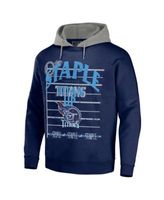 Men's NFL x Staple Navy Tennessee Titans Split Logo Pullover Hoodie