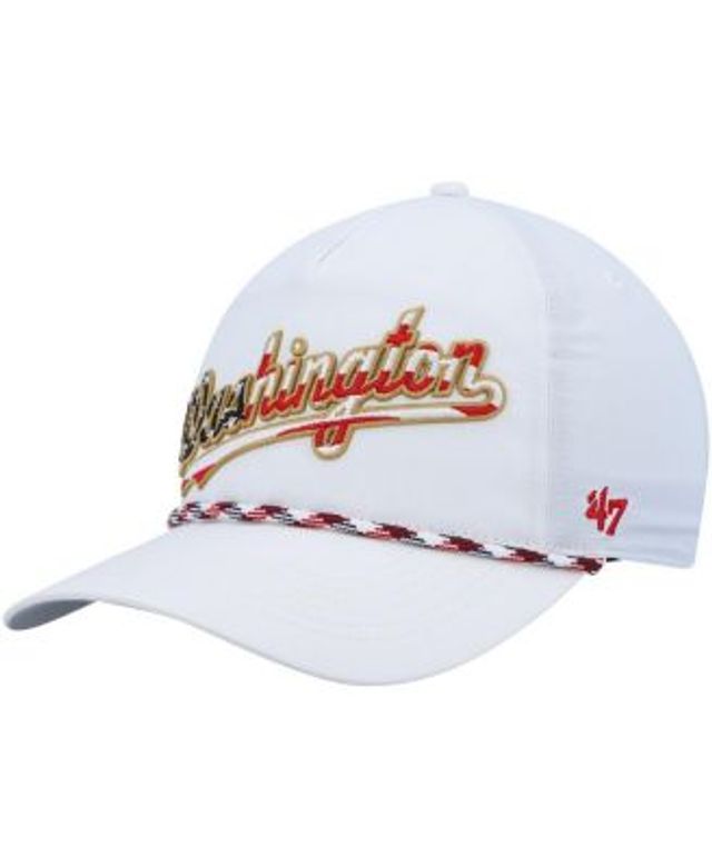 47 Brand Men's '47 White Chicago Cubs Flag Flutter Hitch Snapback