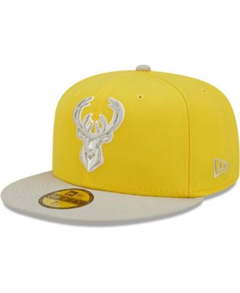 Men's Yellow, Gray Milwaukee Bucks Color Pack 59FIFTY Fitted Hat