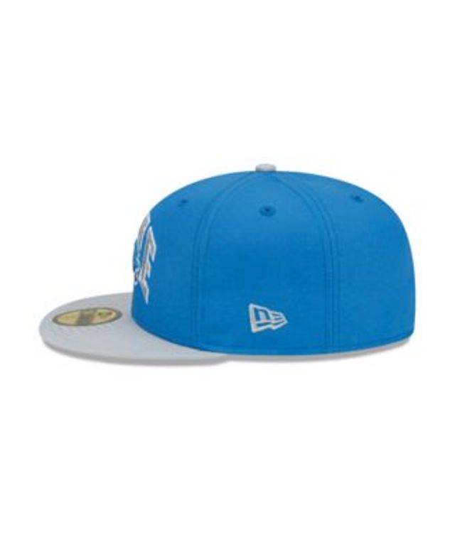 Men's New Era Cream/Blue Detroit Lions 2022 Sideline 59FIFTY Fitted Hat