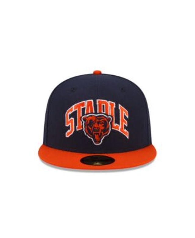 New Era Orange Chicago Bears Tri-Tone 59FIFTY Fitted Hat