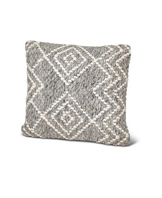 Grey Diamond Woven Down Alternative Pillow