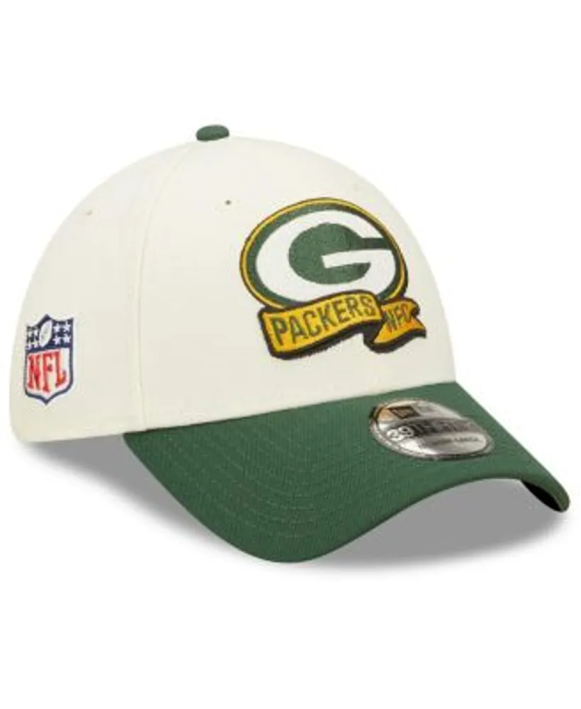 Green Bay Packers Black and White 2022 Sideline 39THIRTY Flex Hat