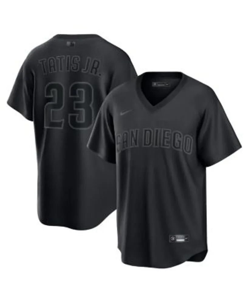 Nike Men's Fernando Tatis Jr. Black San Diego Padres Pitch Black Fashion  Replica Player Jersey