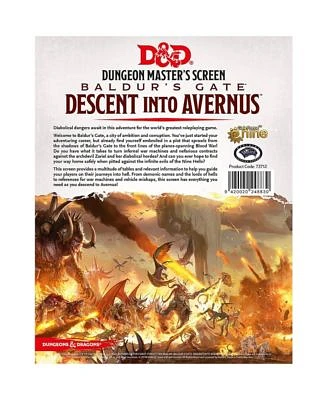 Dungeons & Dragons Descent into Avernus Dungeon Masters Screen Tabletop RPG DM Screen