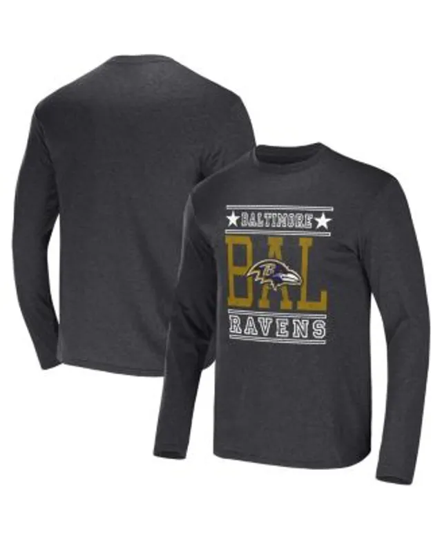 Baltimore Ravens NFL x Darius Rucker Collection by Fanatics Henley Long  Sleeve T-Shirt - Heather Gray