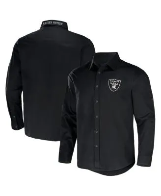 Pro Standard Las Vegas Raiders Logo Mesh White Button Up