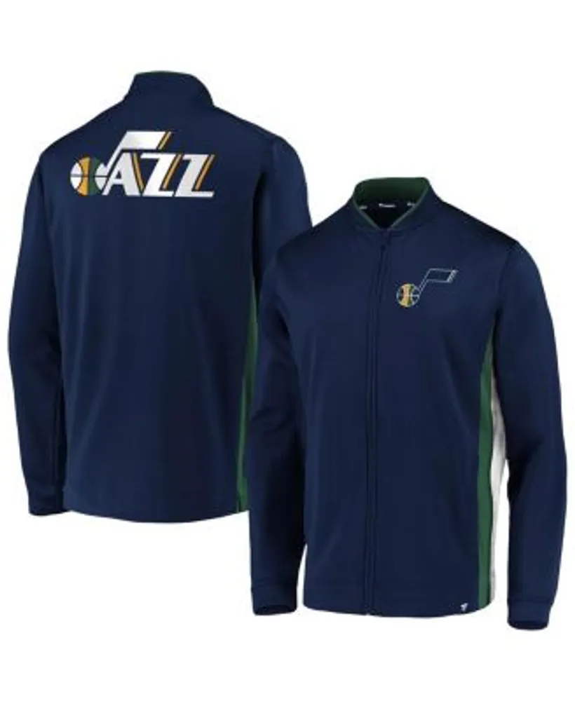 Fanatics Men's Branded Navy Utah Jazz Exclusive Mock Neck Full-Zip Jacket