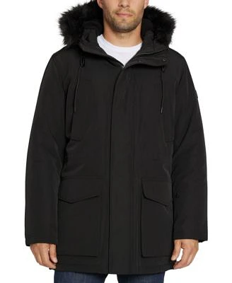 Men's Utility Parka with Faux-Fur Trimmed Hood