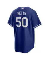 Men's Mookie Betts Gray Los Angeles Dodgers Big & Tall Replica Player Jersey  