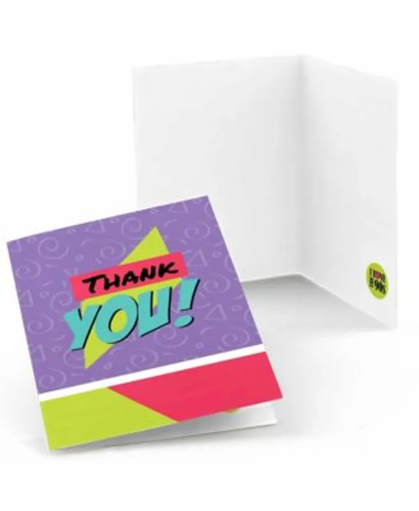 Big Dot of Happiness Las Vegas - Shaped Thank You Cards - Casino Party  Thank You Note Cards with Envelopes - Set of 12