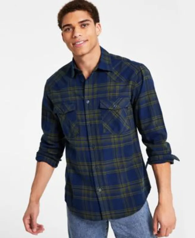 Lids Washington Nationals Antigua Instinct Flannel Button-Up Shirt