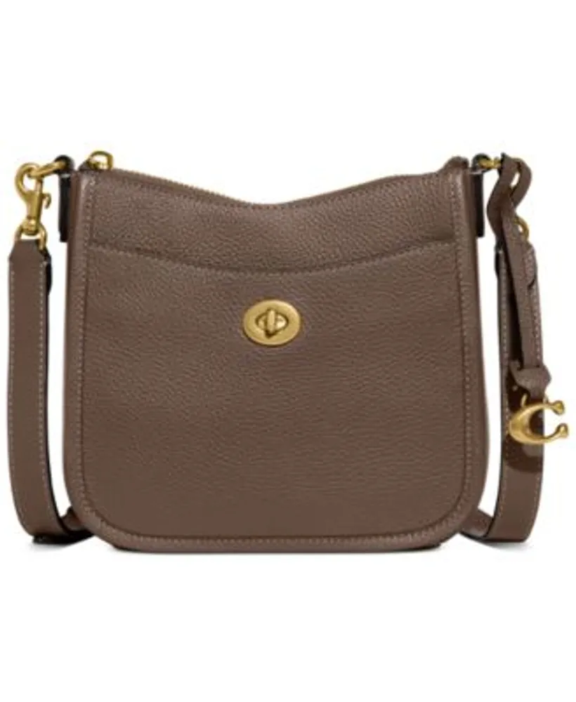 COACH Polished Pebbled Leather Cassie Crossbody 19 - Macy's