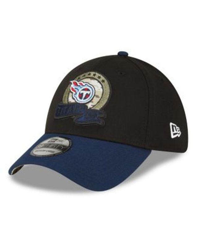 Men's New Era Navy Tennessee Titans Logo Tear 9FIFTY Snapback Hat