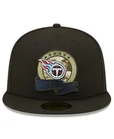 New Era Black/Navy Tennessee Titans 2022 Salute to Service 9FIFTY Snapback Hat