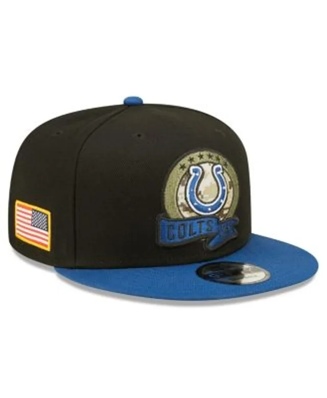 New Era Men's Black, Blue Indianapolis Colts 2022 Salute To