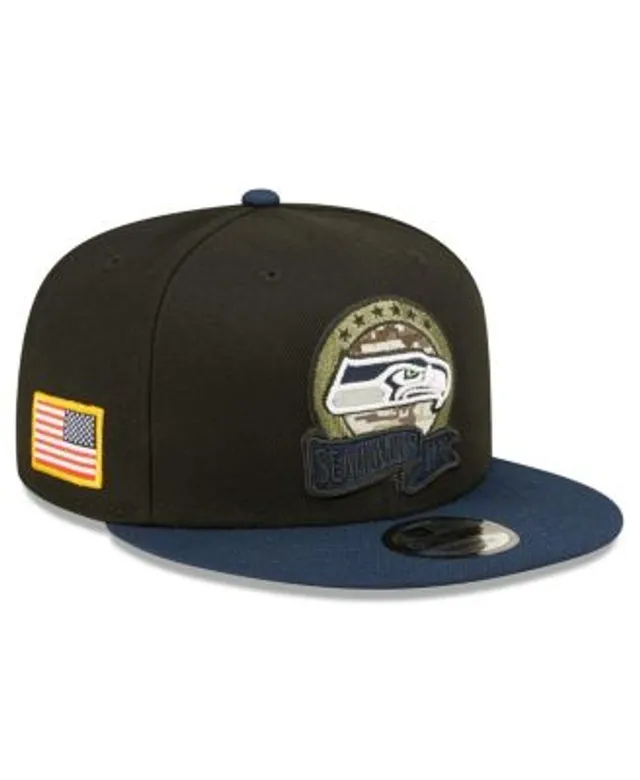 Men's Seattle Seahawks New Era College Navy Gothic Script 9FIFTY