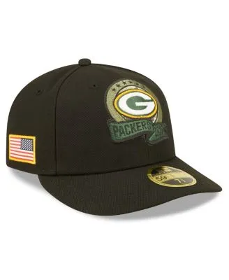 Green Bay Packers 2022 SALUTE-TO-SERVICE SNAPBACK Black-Green Hat