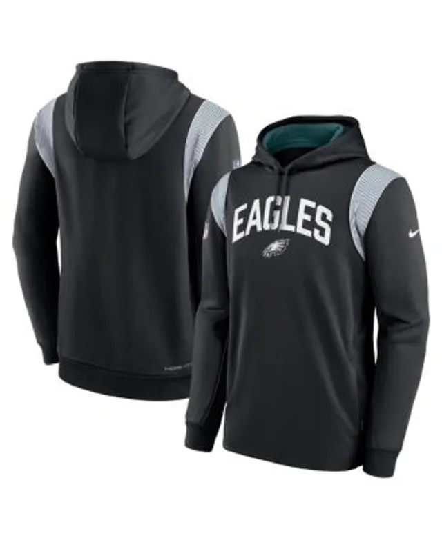 Nike Men's Black Philadelphia Eagles Wordmark Therma Performance Pullover  Hoodie - Macy's