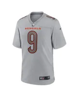 Cincinnati Bengals Nike Atmosphere Jersey - Joe Burrow 9 - Grey - Mens