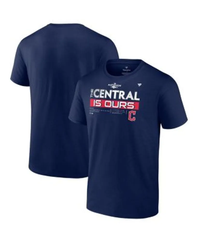 Fanatics Men's Branded Navy Cleveland Guardians 2022 AL Central Division  Champions Locker Room T-shirt