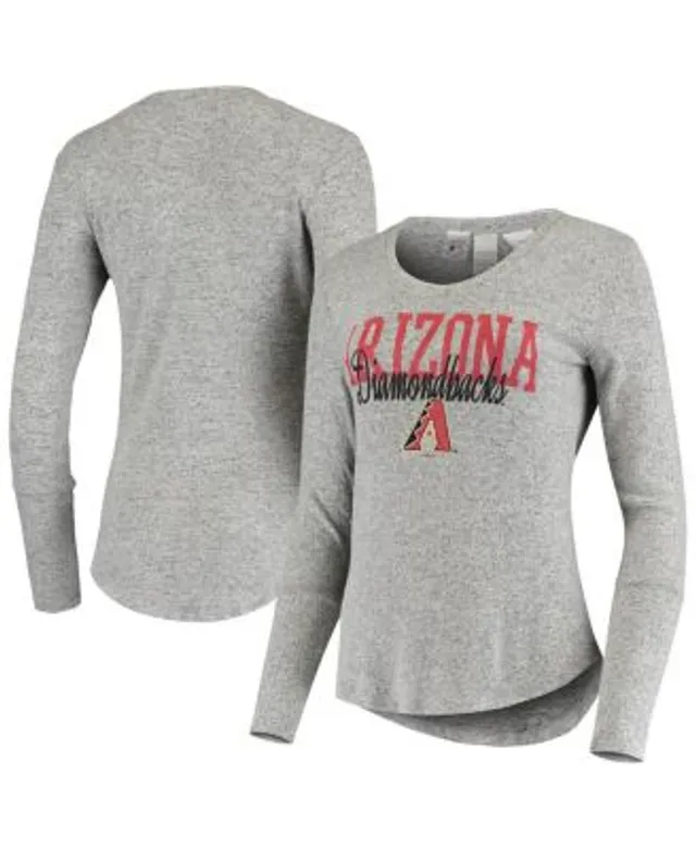 New Era Women's Arizona Cardinals Lace Up Red Plus Size Long Sleeve T-Shirt