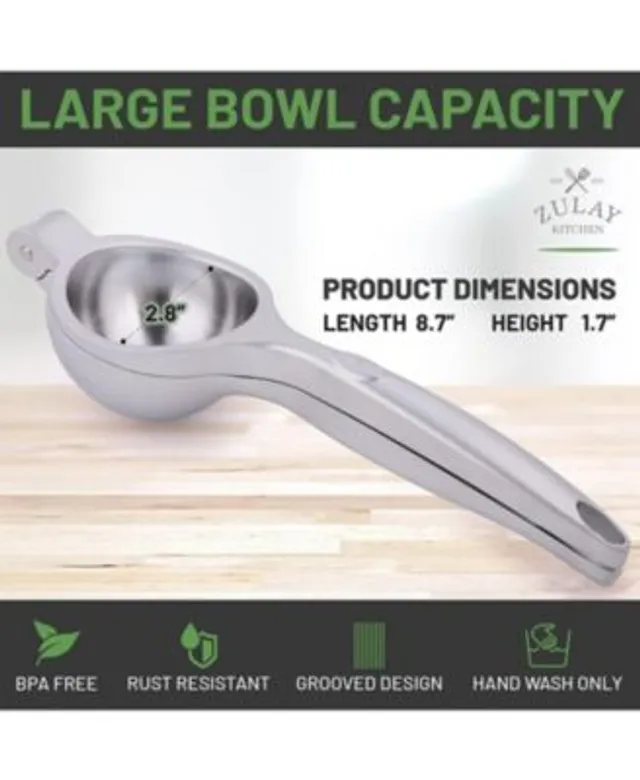 Zulay Kitchen Garlic Press with Soft, Easy to Squeeze Ergonomic Handle