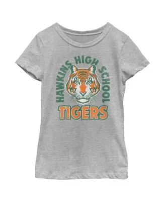 Girls Youth Navy Detroit Tigers Brush Stroke Dolman T-Shirt