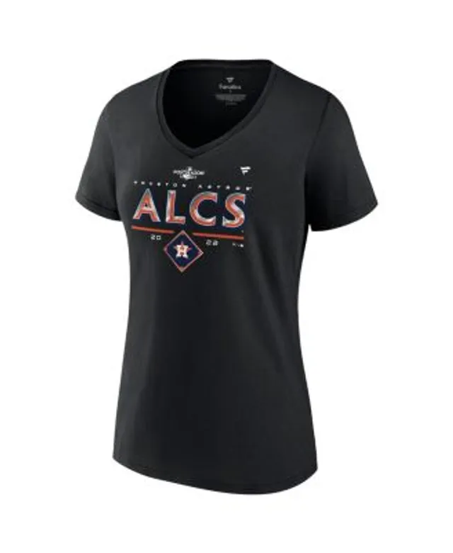 Women's Fanatics Branded Black Houston Astros 2022 Division Series Winner Locker Room Plus Size V-Neck T-Shirt