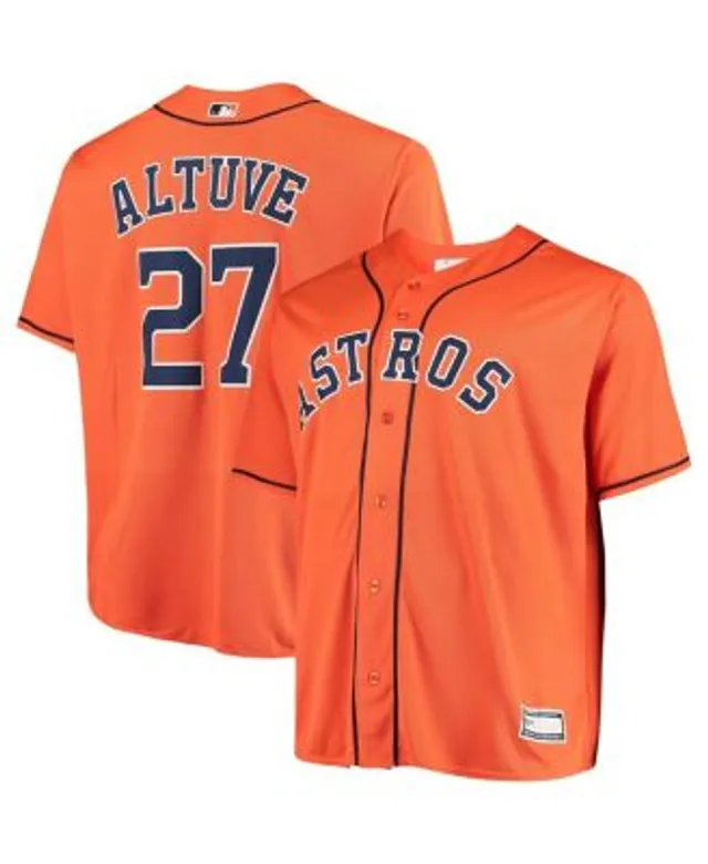 Nike Men's Jose Altuve White, Gold Houston Astros 2023 Collection Replica  Player Jersey