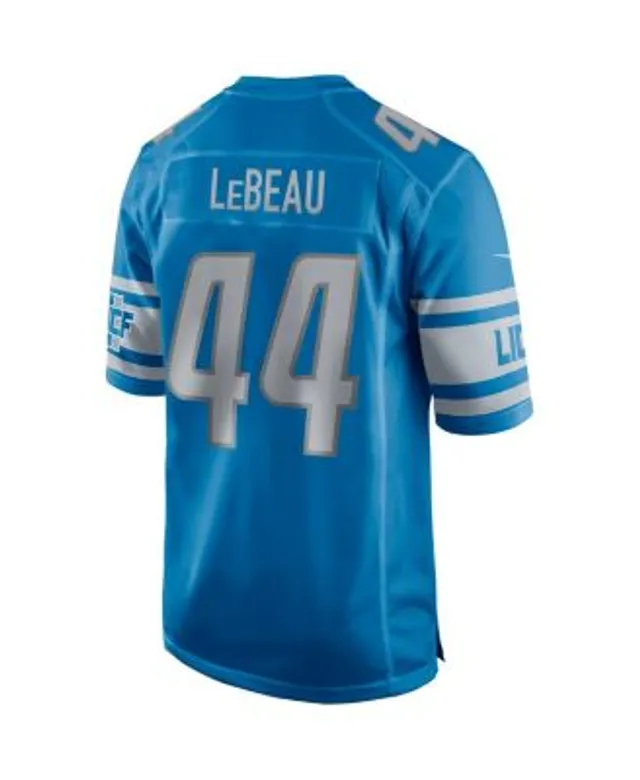 Nike Men's Dick LeBeau Blue Detroit Lions Game Retired Player Jersey