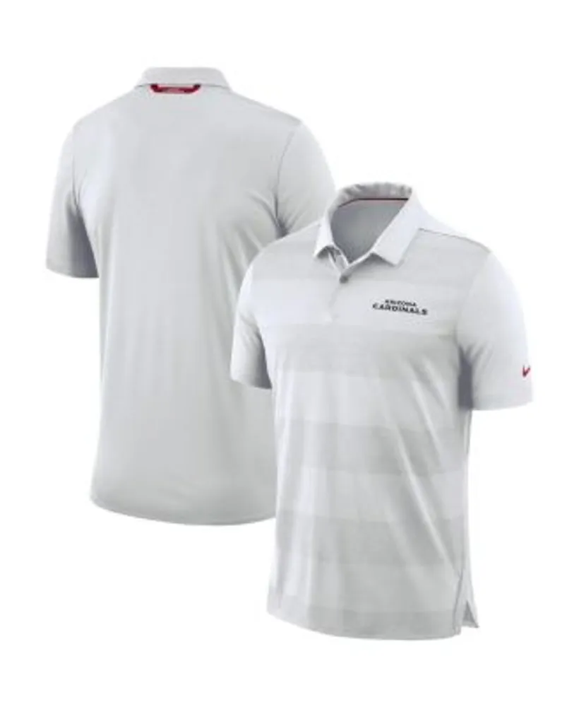 Nike Men's White Arizona Cardinals Sideline Early Season Wordmark  Performance Polo Shirt