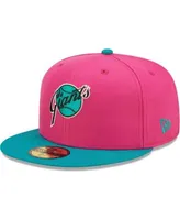 Men's Los Angeles Angels New Era Pink/Green Cooperstown Collection Angel  Stadium Passion Forest 59FIFTY Fitted