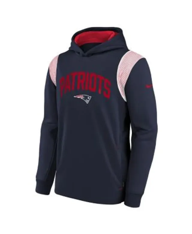 Youth Navy/Red New England Patriots Poster Board Full-Zip Hoodie