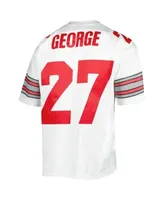 Men's Mitchell & Ness Eddie George Scarlet Ohio State Buckeyes 1995  Authentic Throwback Legacy Jersey