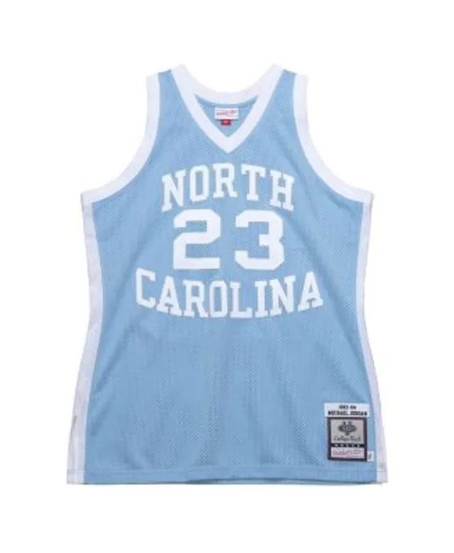 Men's Mitchell & Ness Michael Jordan Carolina Blue North Carolina Tar Heels  1983/84 Authentic Throwback